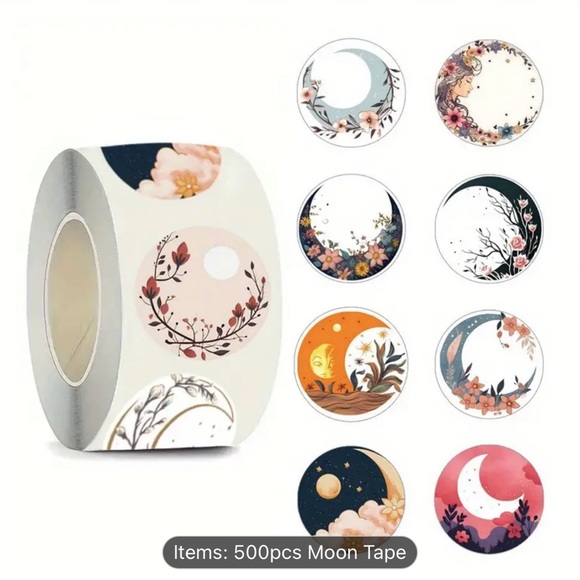 Stickers Other - Half Moon (8 different design) Stickers